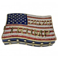 Best selling products American flag shaped 2020 Trump jewelry box